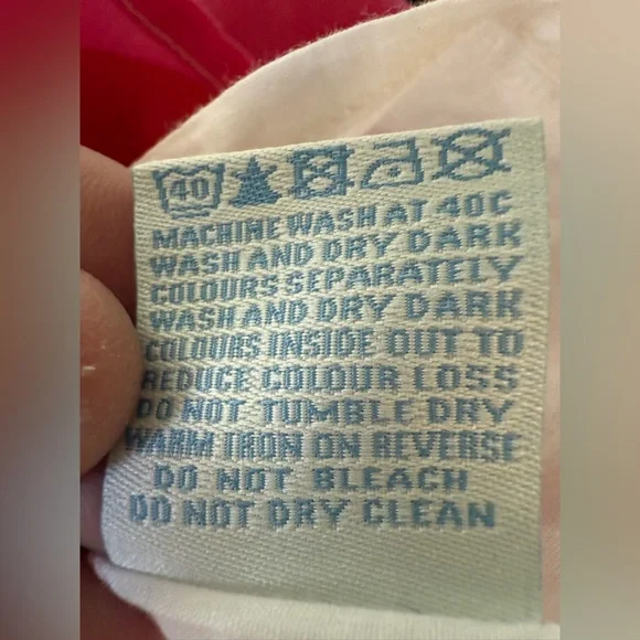 Boden Vibrant Carnation Pink/Kelly Green Cotton dress, 10, MSRP $119 - Picture 9 of 11